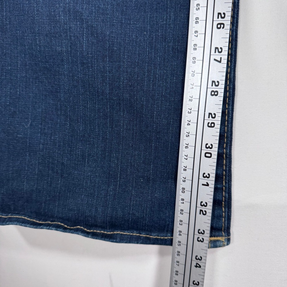 True Religion Bootcut Jeans Womens 32 Flap Pocket Rhinestone Button Y2K Vtg USA - Picture 14 of 16